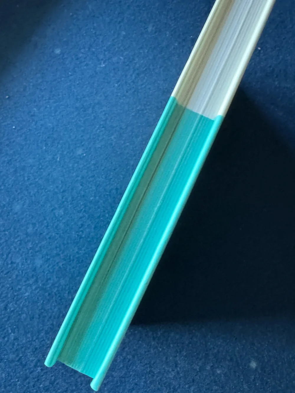 kate spade ♠️ teal & cream lined notebook w/coordinating ribbon place marker